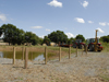 Fencing - Post and rail around cattle drinking pool